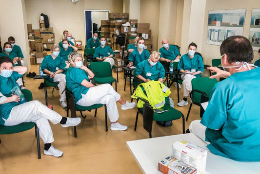 Joya fait partie de l'équipe médicale norvégienne en temps de Corona en Italie