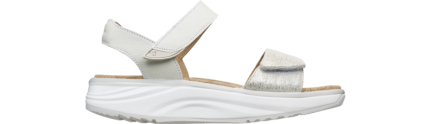 Flores beige metallic
