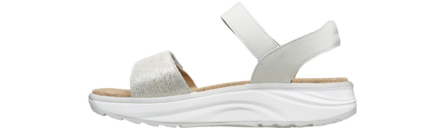 Flores beige metallic