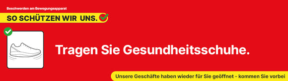 UNSERE GESCHÄFTE HABEN WIEDER GEÖFFNET!