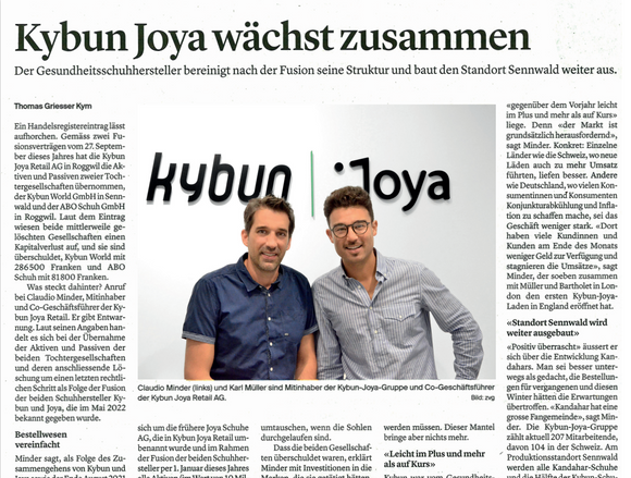 kybun Joya - Fusion, Wachstum und neue Wege